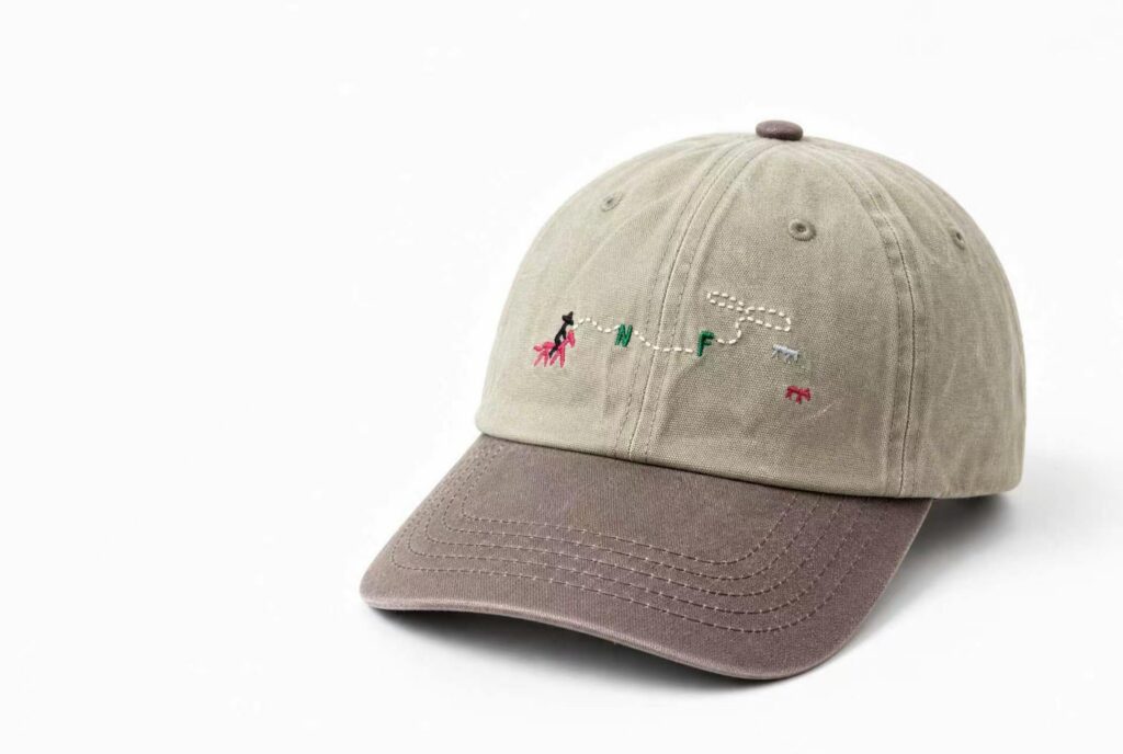 Washed Vintage Fabric / Faded Brim Edge
